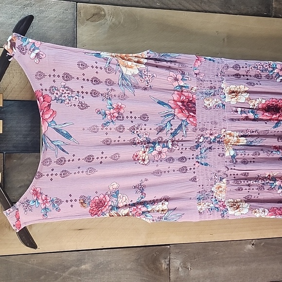 Knox Rose Floral Pink Maxi Dress SIZE L - Picture 7 of 8